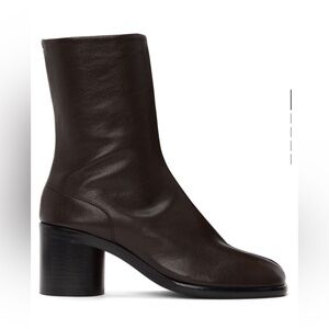 MAISON MARGIELA Brown Tabi Mid Heel Boots - 36